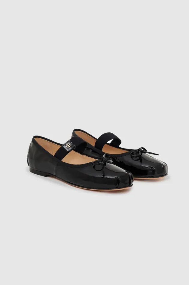 Flats Sandals Women ANINE BING Jolie Flats 8211 Black Patent