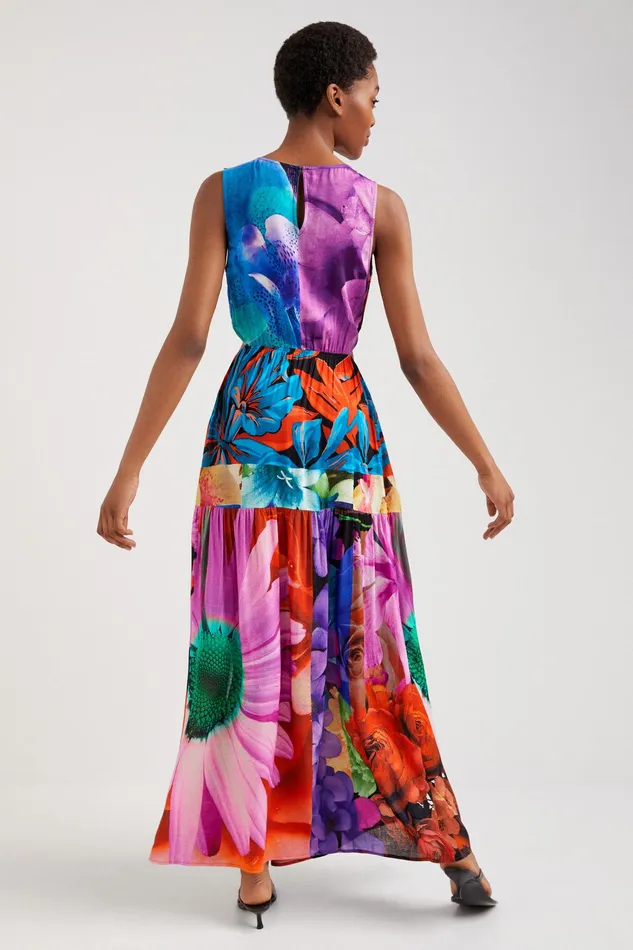 Floral Cutout Dress Women Desigual Dresses