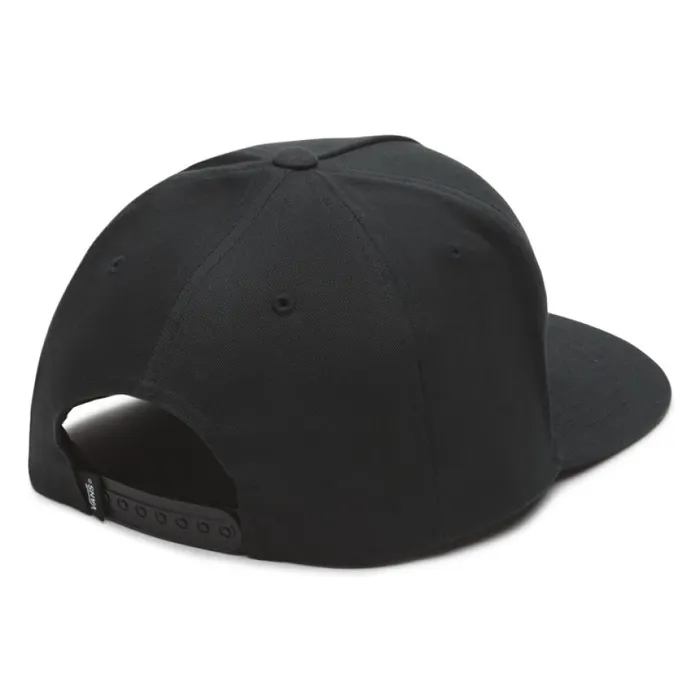 Full Patch Snapback Hat True Black Men Hats and Beanies Vans