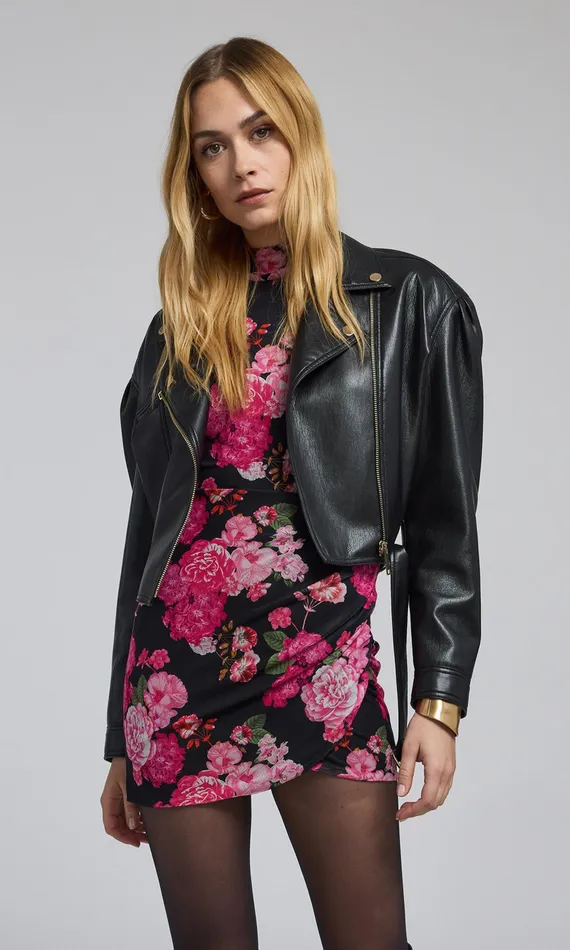 Generation Love Clothing Outerwear Women Morello Vegan Leather Jacket Black
