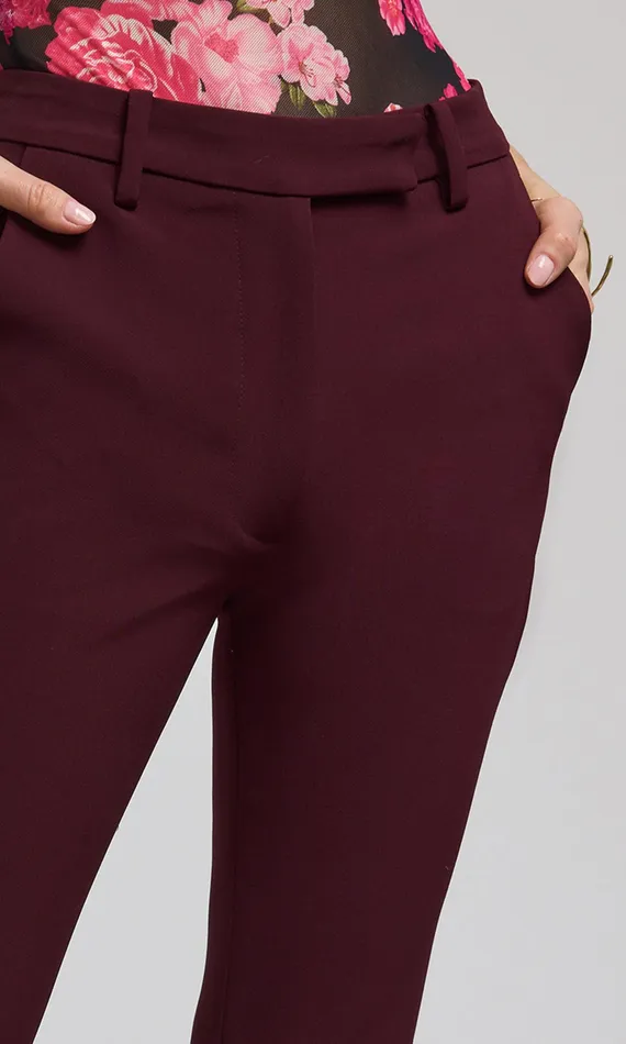 Generation Love Clothing Pants Women Cady Crepe Pants Malbec