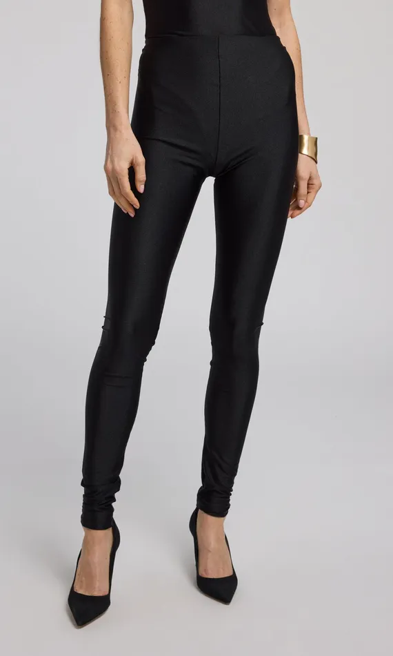 Generation Love Clothing Pants Women Jeffi Shiny Jersey Legging Black