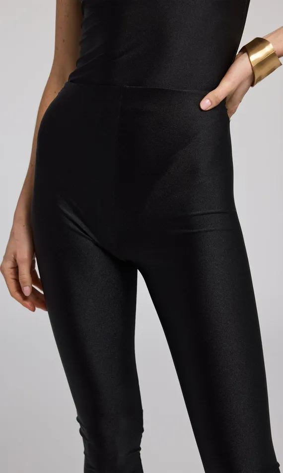 Generation Love Clothing Pants Women Jeffi Shiny Jersey Legging Black
