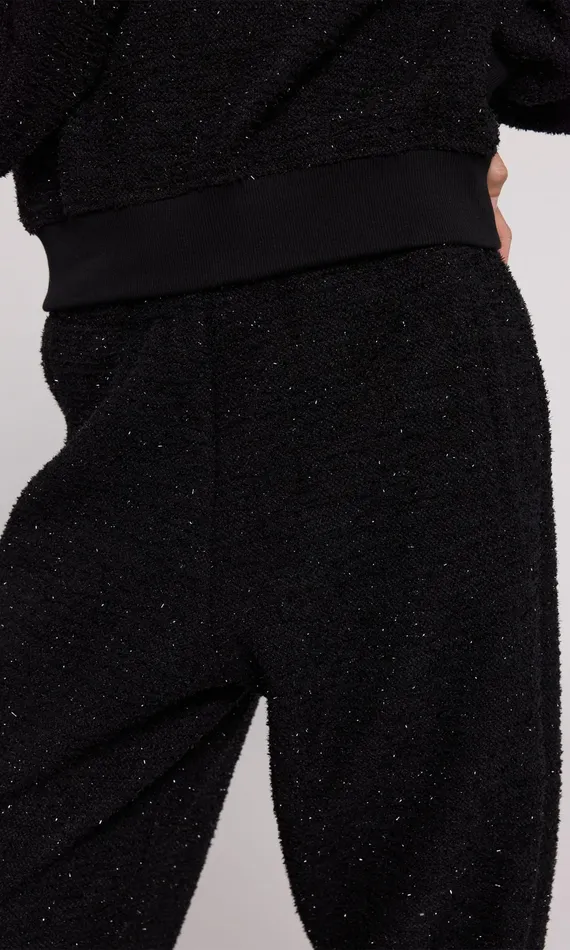 Generation Love Clothing Pants Women Rena Tweed Jogger Black