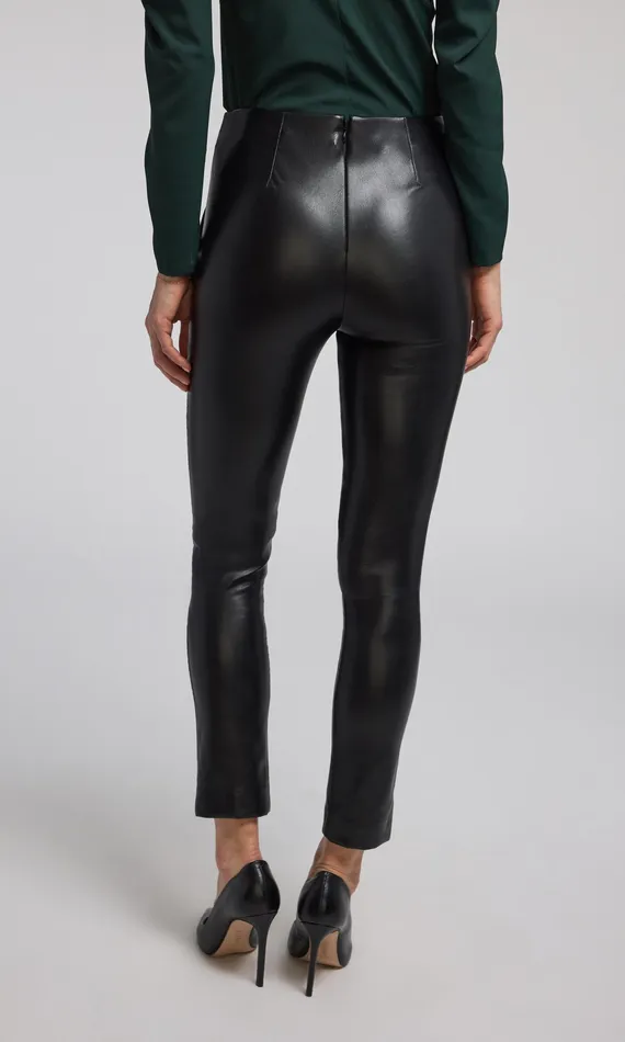 Generation Love Clothing Pants Women RYDER VEGAN LEATHER LACEUP LEGGING Black