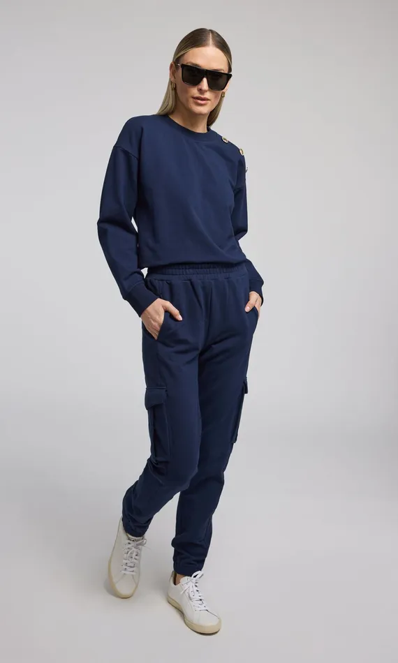 Generation Love Clothing Sweaters and Sweatshirts Women Cambria Sweatshirt French Navy