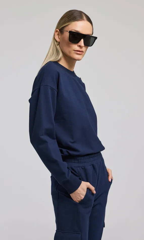 Generation Love Clothing Sweaters and Sweatshirts Women Cambria Sweatshirt French Navy