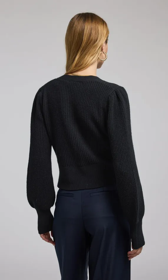Generation Love Clothing Sweaters and Sweatshirts Women Monse TurnLock Closure Cardigan Black