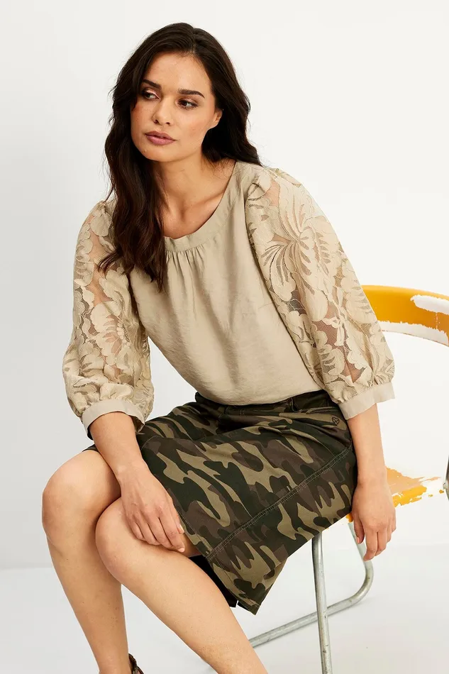 GENNY SKIRT 15164 615 Green 615 Women IN FRONT SKIRTS