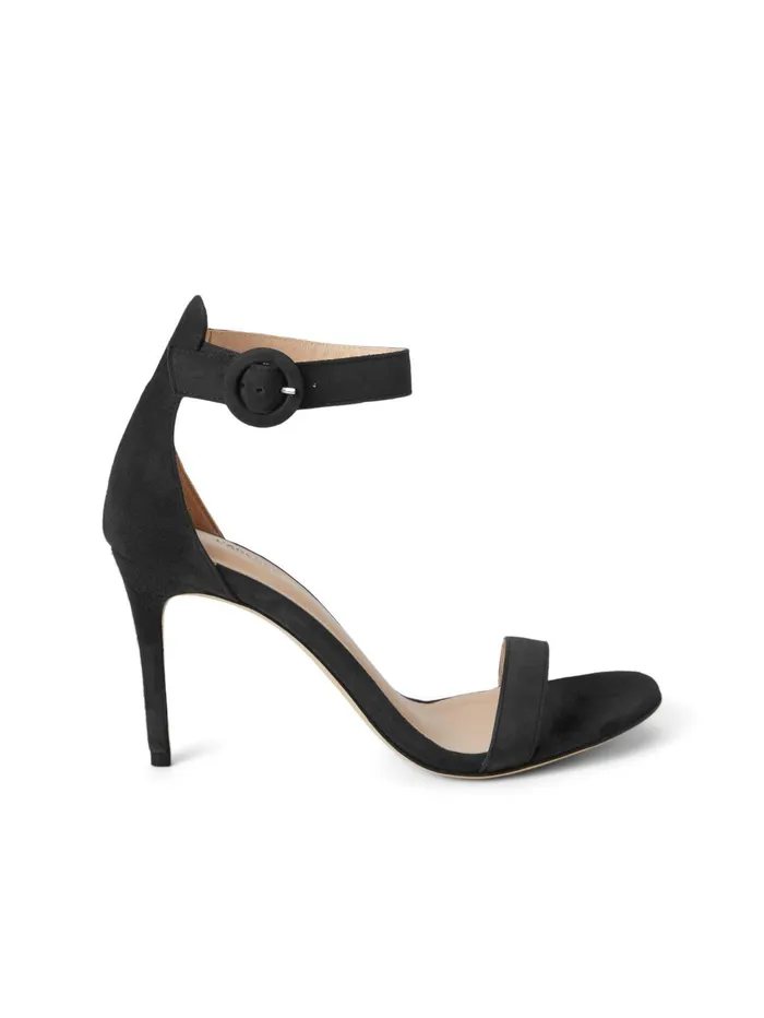 Gisele Sandal Black Suede Women L039Agence Sandals and Wedges