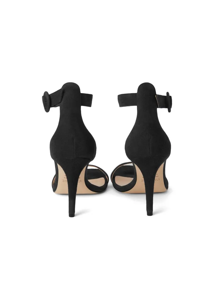 Gisele Sandal Black Suede Women L039Agence Sandals and Wedges