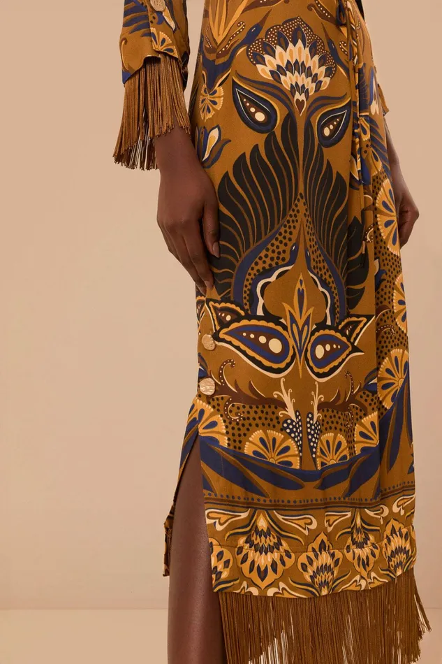 Gold Heart Forest Lenzing Ecovero Viscose Maxi Dress Women FARM Rio Maxi Dresses Gold Heart Forest Lenzing Ecovero Viscose Maxi Dress Women FARM Rio Maxi Dresses
