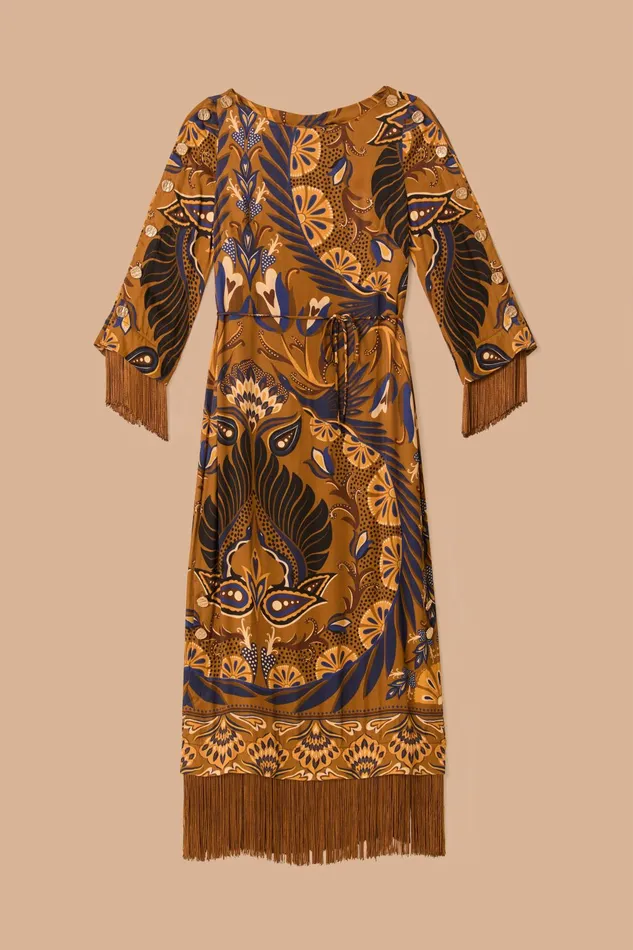 Gold Heart Forest Lenzing Ecovero Viscose Maxi Dress Women FARM Rio Maxi Dresses Gold Heart Forest Lenzing Ecovero Viscose Maxi Dress Women FARM Rio Maxi Dresses