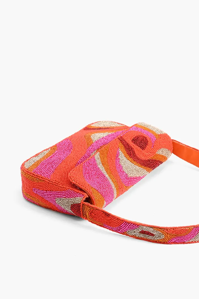 Golden Poppy Embellished Shoulder Bag Golden Poppy Embellished Shoulder Bag