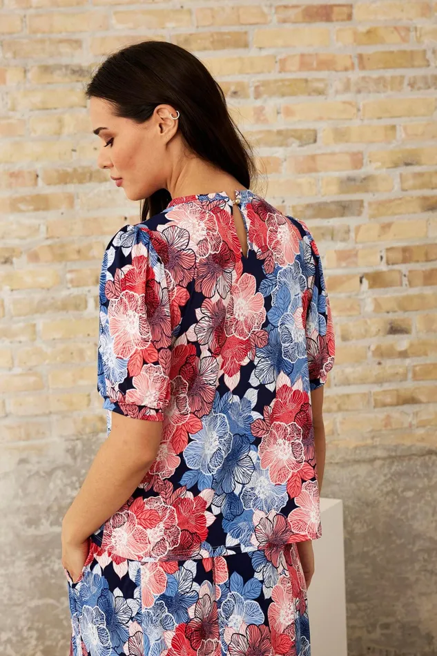 GRAZIA BLOUSE 16273 501 Blue 501 Women IN FRONT BLOUSES SHIRTS