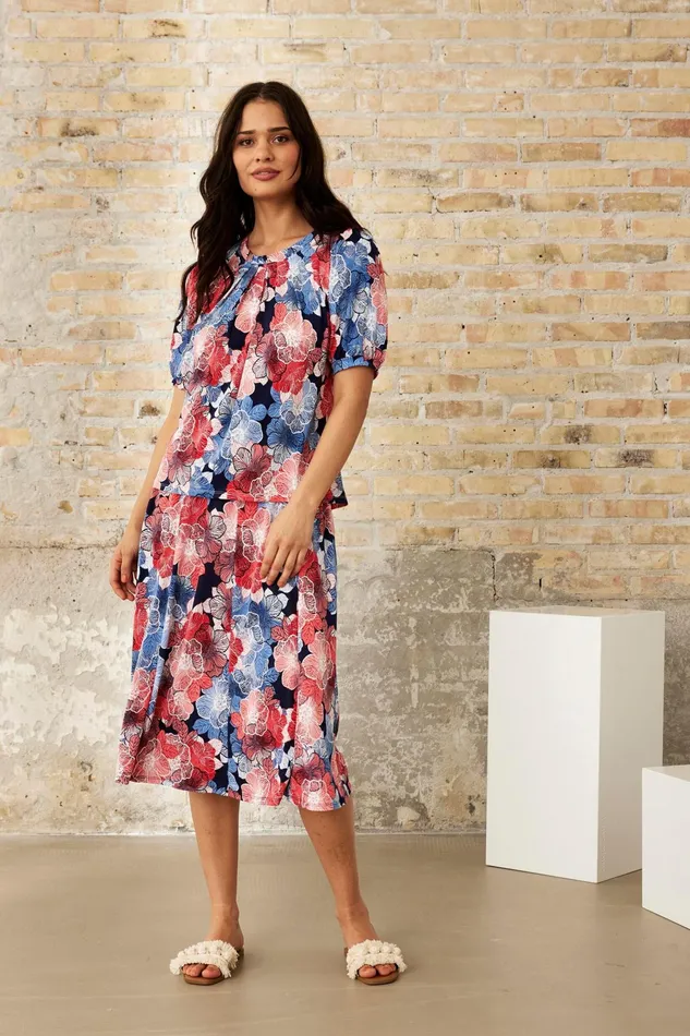 GRAZIA BLOUSE 16273 501 Blue 501 Women IN FRONT BLOUSES SHIRTS