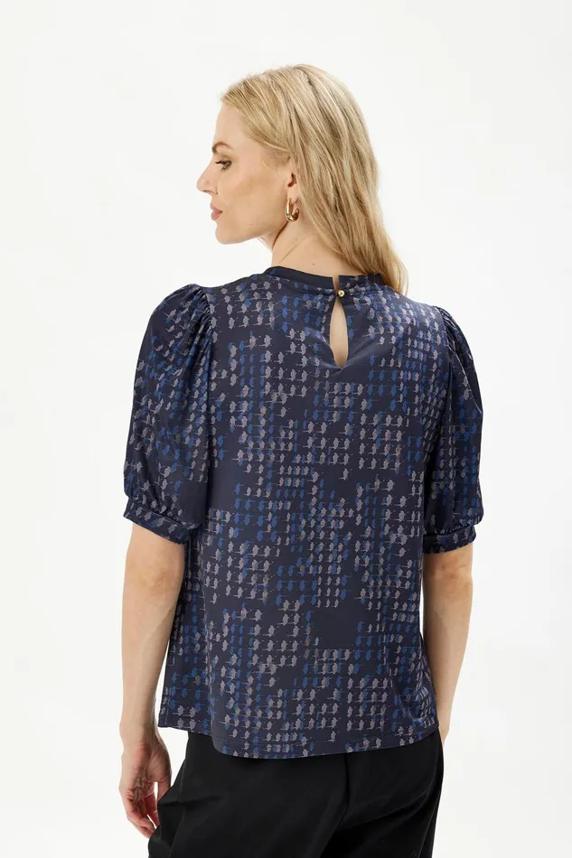 GRAZIA BLOUSE 16483 501 Blue 501 Women IN FRONT BLOUSES SHIRTS