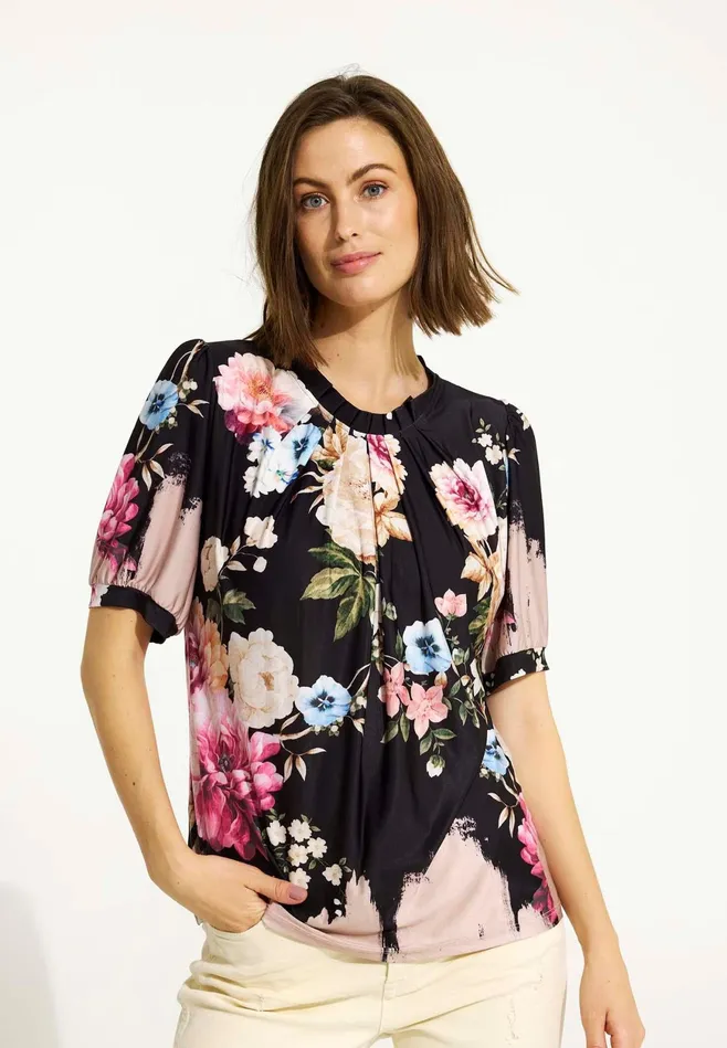 GRAZIA BLOUSE 16574 999 Black 999 Women IN FRONT BLOUSES SHIRTS
