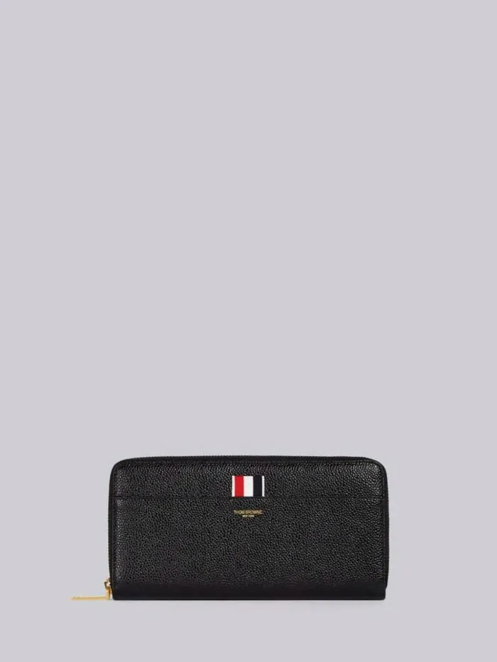 Grosgraintab Leather Continental Wallet Women Thom Browne Purses and Wallets