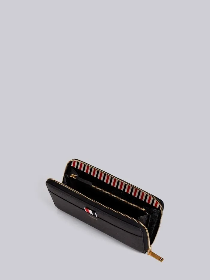 Grosgraintab Leather Continental Wallet Women Thom Browne Purses and Wallets Grosgraintab Leather Continental Wallet Women Thom Browne Purses and Wallets
