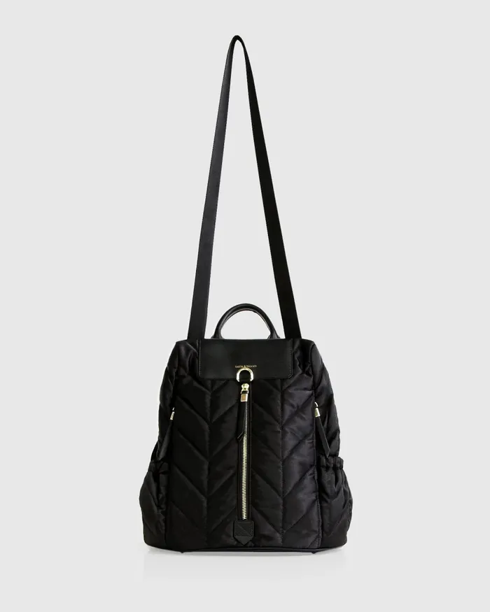 Handbags Belle and Bloom Women Runaway Royalty Backpack 8211 Black