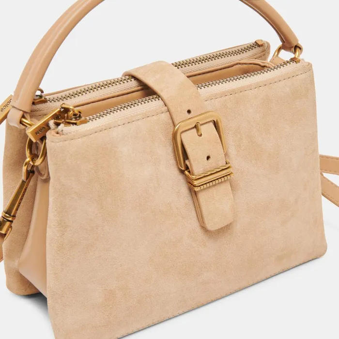 Handbags Women Dolce Vita Charly Crossbody Tan Suede