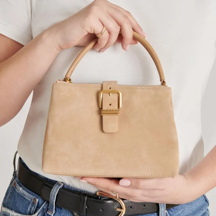 Handbags Women Dolce Vita Charly Crossbody Tan Suede