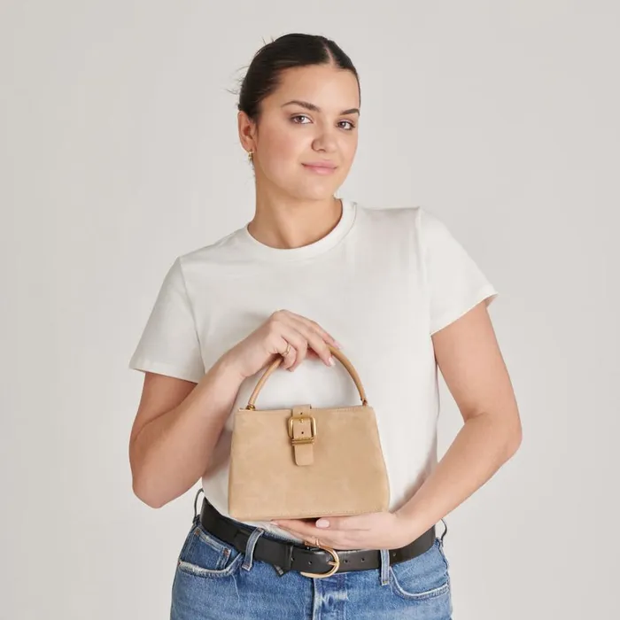 Handbags Women Dolce Vita Charly Crossbody Tan Suede