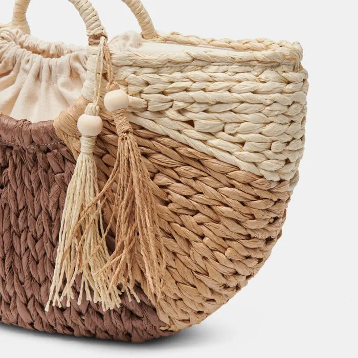 Handbags Women Dolce Vita Estelle Handbag Brown Natural Raffia