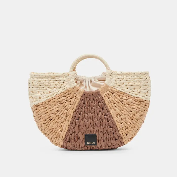 Handbags Women Dolce Vita Estelle Handbag Brown Natural Raffia