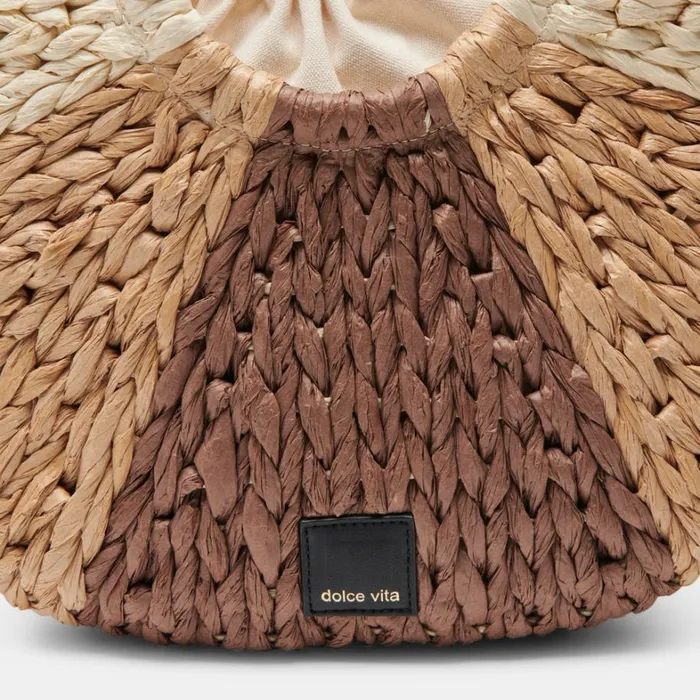 Handbags Women Dolce Vita Estelle Handbag Brown Natural Raffia