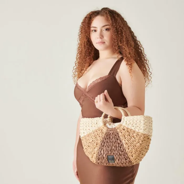 Handbags Women Dolce Vita Estelle Handbag Brown Natural Raffia