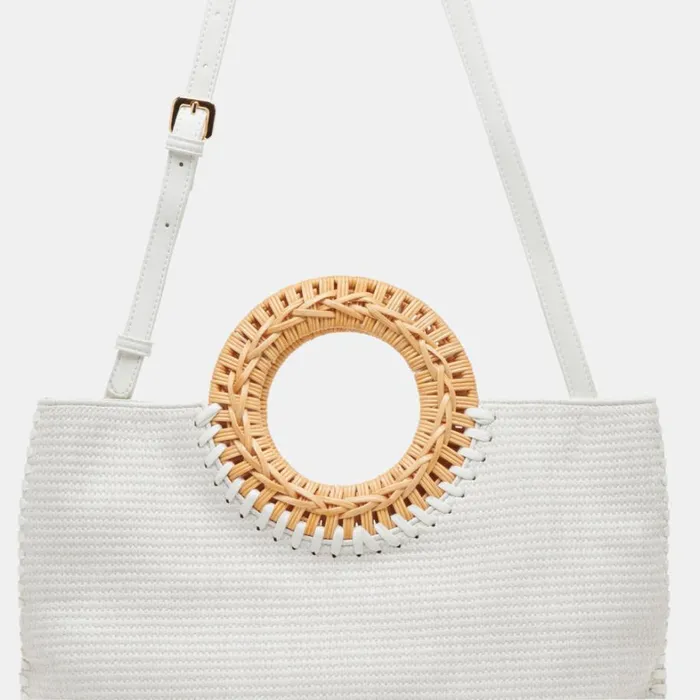 Handbags Women Dolce Vita Lilah Clutch White Embossed Stella