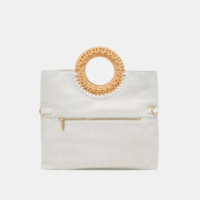 Handbags Women Dolce Vita Lilah Clutch White Embossed Stella