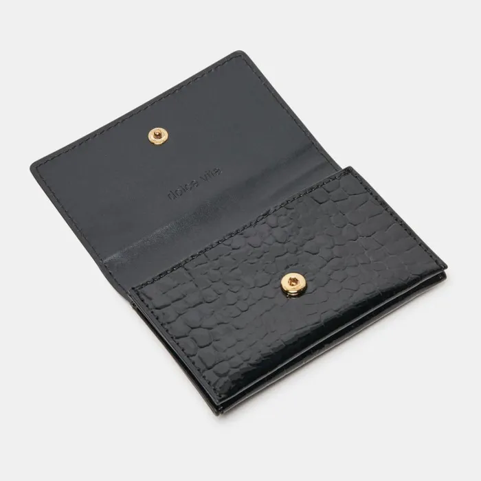 Handbags Women Dolce Vita Minnie Wallet Black Croco Stella