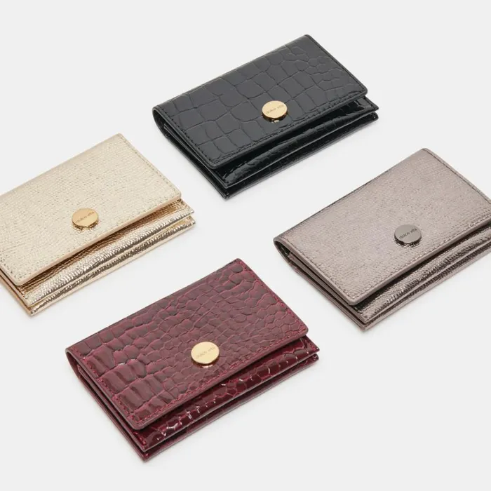 Handbags Women Dolce Vita Minnie Wallet Black Croco Stella