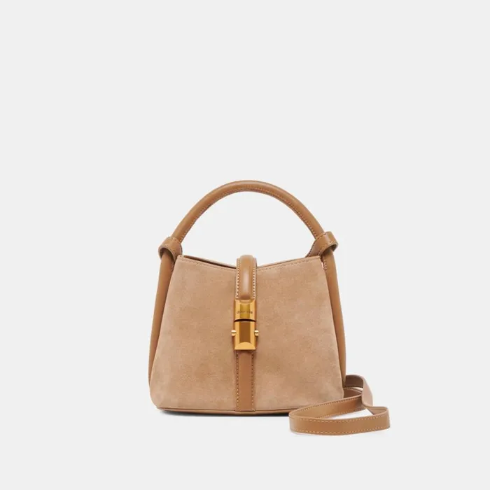 Handbags Women Dolce Vita Neve Crossbody Shitake Suede