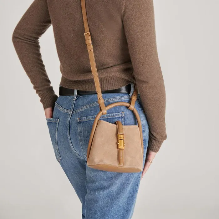 Handbags Women Dolce Vita Neve Crossbody Shitake Suede