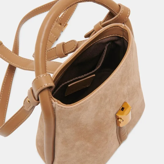Handbags Women Dolce Vita Neve Crossbody Shitake Suede