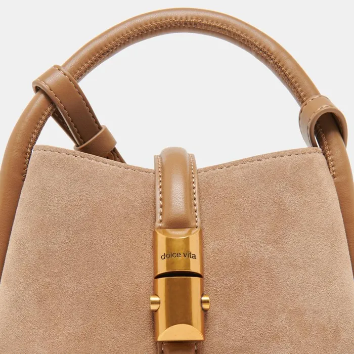 Handbags Women Dolce Vita Neve Crossbody Shitake Suede