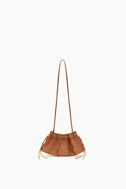 Handbags Women Ulla Johnson Adria Pleated Wave Clutch Pecan Brown