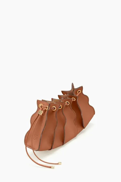 Handbags Women Ulla Johnson Adria Pleated Wave Clutch Pecan Brown Handbags Women Ulla Johnson Adria Pleated Wave Clutch Pecan Brown