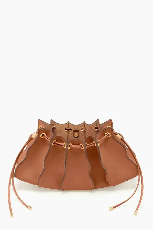 Handbags Women Ulla Johnson Adria Pleated Wave Clutch Pecan Brown Handbags Women Ulla Johnson Adria Pleated Wave Clutch Pecan Brown