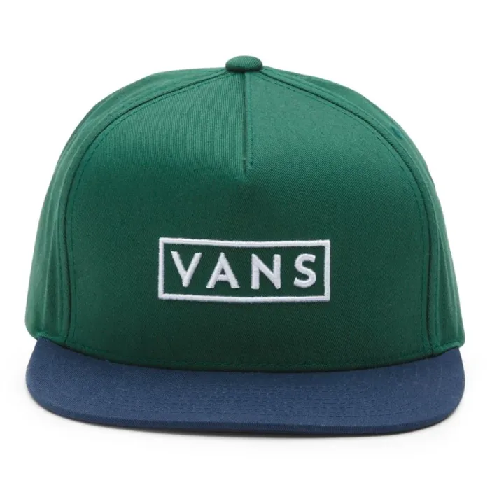 Hats and Beanies Vans Men Easy Box Snapback Hat Pine NeedleDress Blues