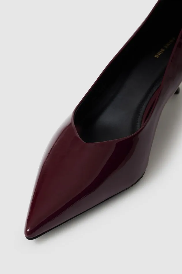 Heels Women ANINE BING Hilda Pumps 8211 Dark Red Patent