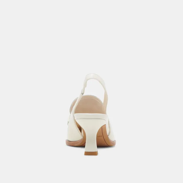Heels Women Dolce Vita Adele Heels White Crinkle Patent Leather