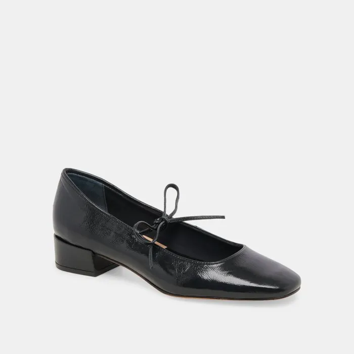 Heels Women Dolce Vita Ardien Heels Midnight Crinkle Patent