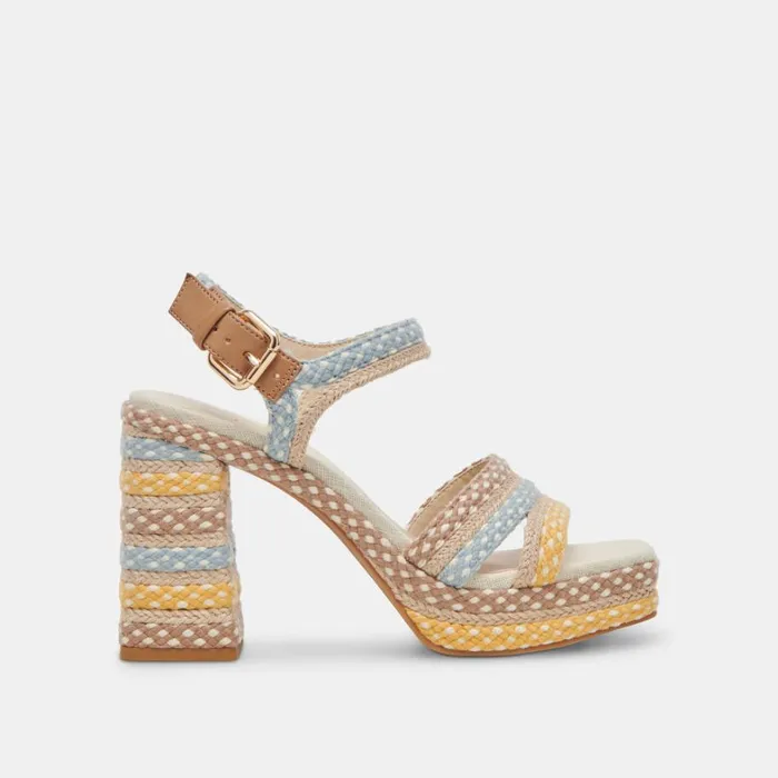 Heels Women Dolce Vita Arnela Heels Citrus Multi Woven
