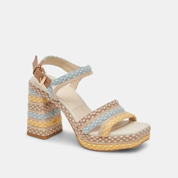 Heels Women Dolce Vita Arnela Heels Citrus Multi Woven