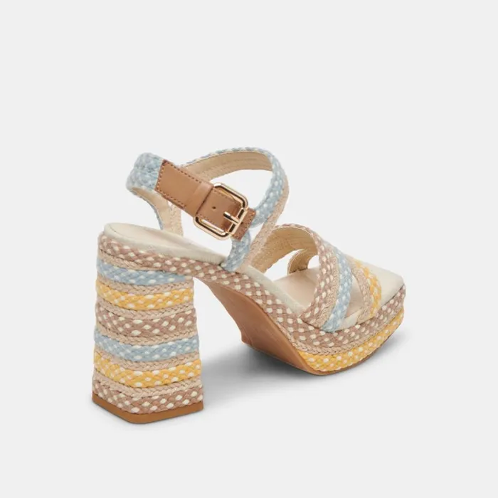 Heels Women Dolce Vita Arnela Heels Citrus Multi Woven